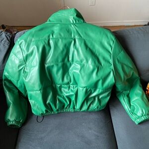 Vibrant Green Puffer Jacket